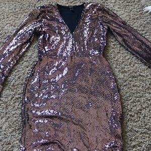 Long sleeve disco dress